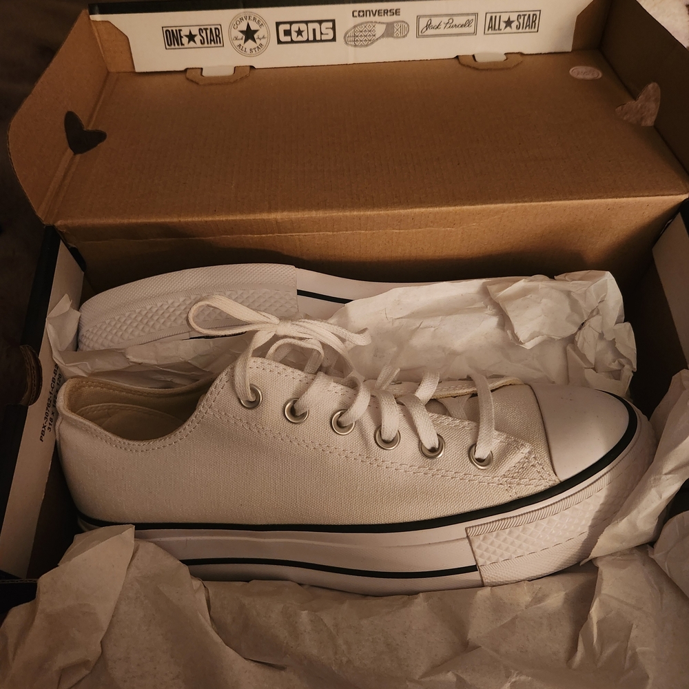 Converse White Low-Top Sneakers